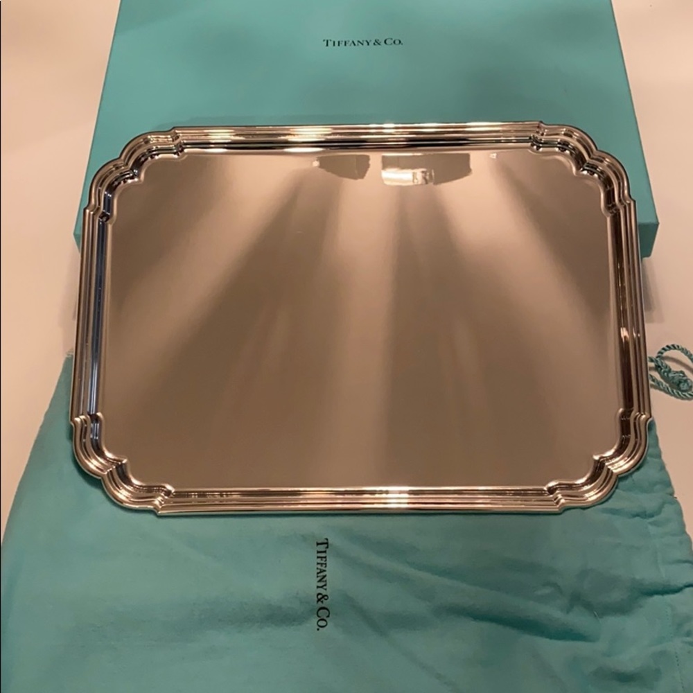 Tiffany’s sterling silver governor cut corner tray